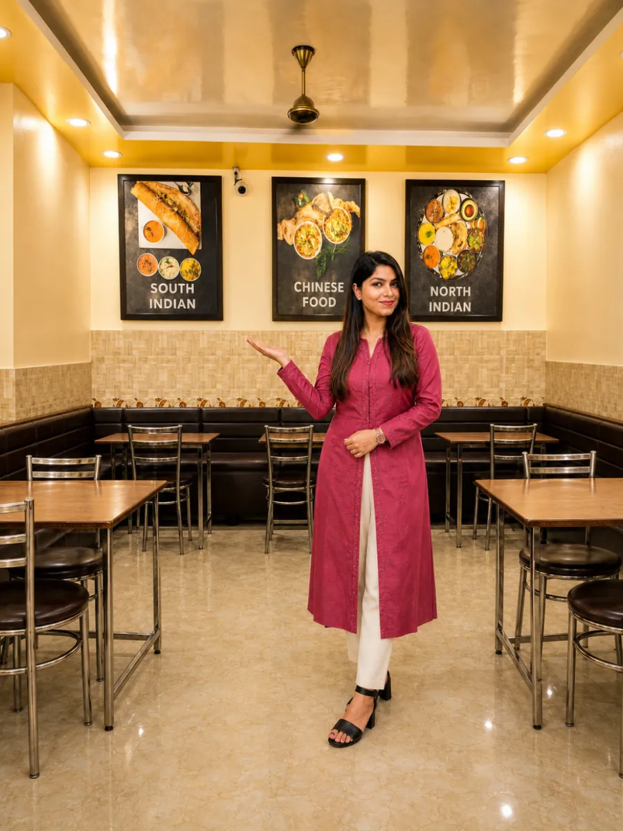 Inside South Zone restaurant, Laxmi Nagar